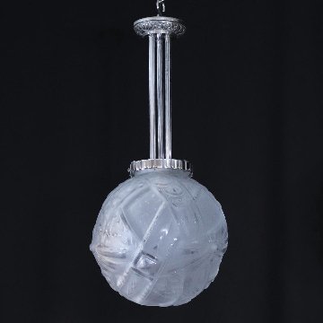 フランス アールデコ ミューラー フロストガラス プラフォニエの画像