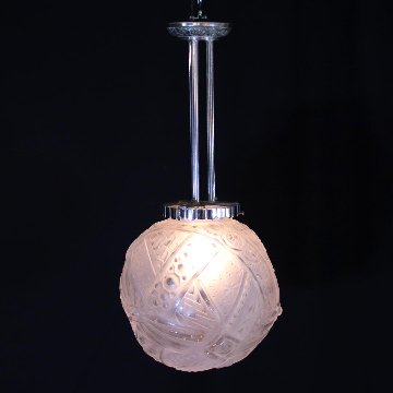 フランス アールデコ ミューラー フロストガラス プラフォニエの画像