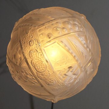 フランス アールデコ ミューラー フロストガラス プラフォニエの画像