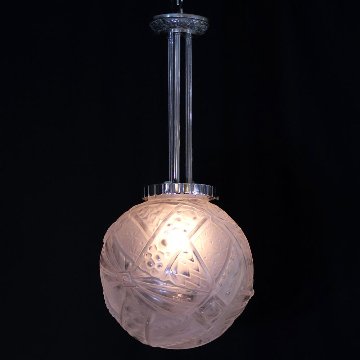 フランス アールデコ ミューラー フロストガラス プラフォニエの画像