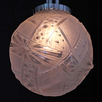 フランス アールデコ ミューラー フロストガラス プラフォニエの画像