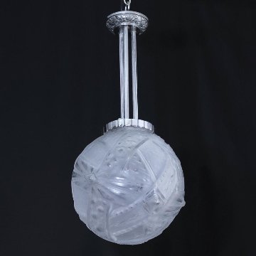 フランス アールデコ ミューラー フロストガラス プラフォニエの画像