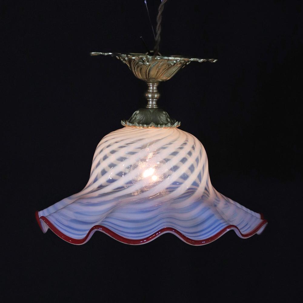 フランス アンティーク オパールセントガラス ギルトブロンズ プラフォニエの画像