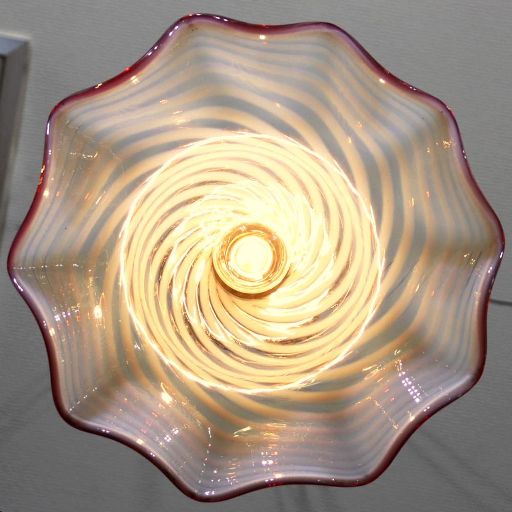 フランス アンティーク オパールセントガラス ギルトブロンズ プラフォニエの画像