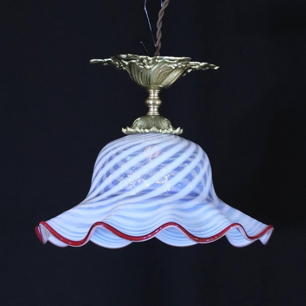 フランス アンティーク オパールセントガラス ギルトブロンズ プラフォニエの画像