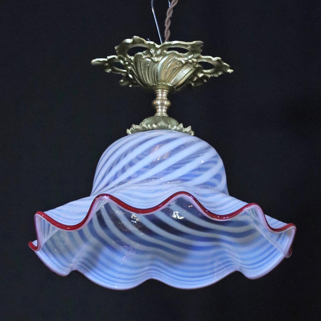 フランス アンティーク オパールセントガラス ギルトブロンズ プラフォニエの画像