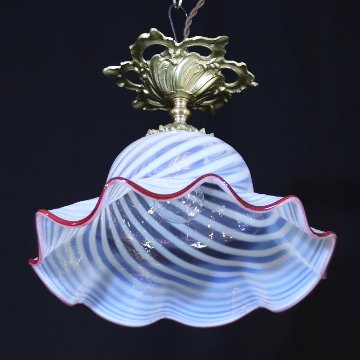 フランス アンティーク オパールセントガラス ギルトブロンズ プラフォニエの画像