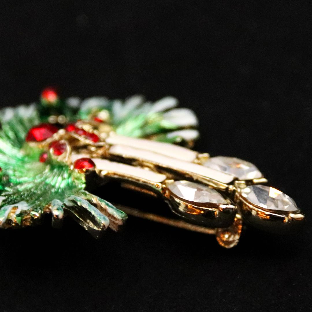 アメリカ キャンドル クリスマスブローチの画像