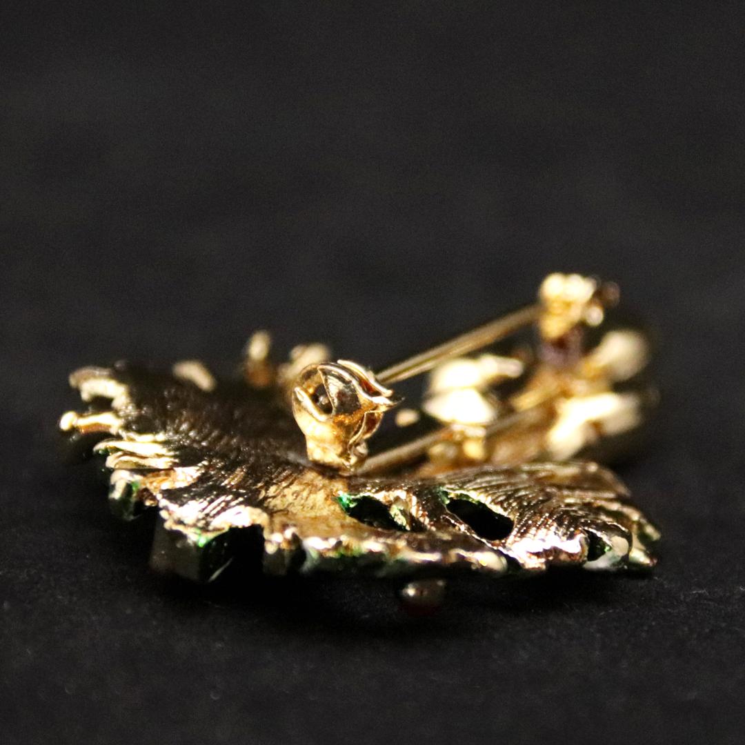 アメリカ キャンドル クリスマスブローチの画像