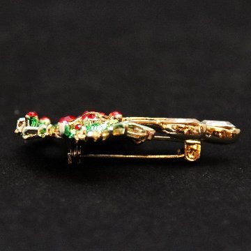 アメリカ キャンドル クリスマスブローチの画像