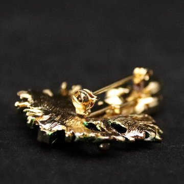 アメリカ キャンドル クリスマスブローチの画像