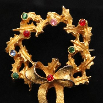 カナダ LJM クリスマスブローチの画像