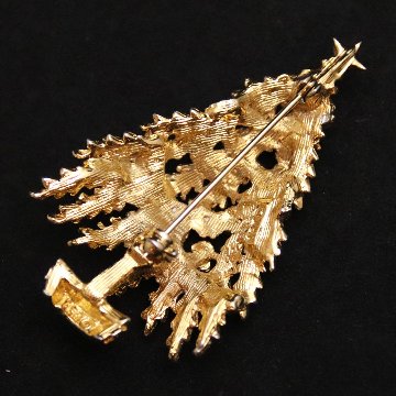 アメリカ ART クリスマスブローチの画像