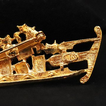 アメリカ WEISS クリスマスブローチの画像