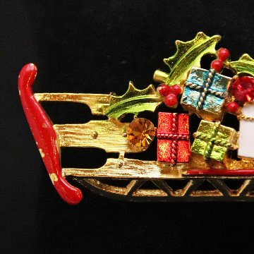 アメリカ WEISS クリスマスブローチの画像