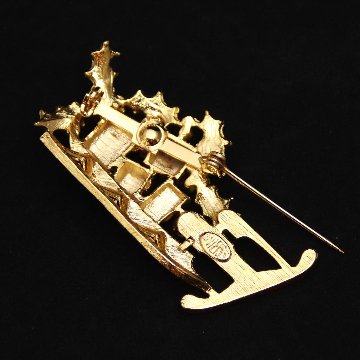 アメリカ WEISS クリスマスブローチの画像