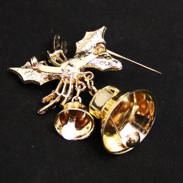 アメリカ ホリーベル クリスマスブローチの画像