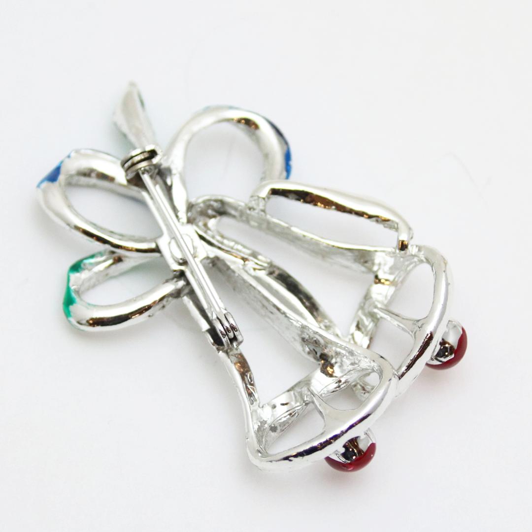 アメリカ Gerry’s クリスマスベル ブローチの画像