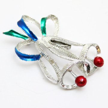 アメリカ Gerry’s クリスマスベル ブローチの画像