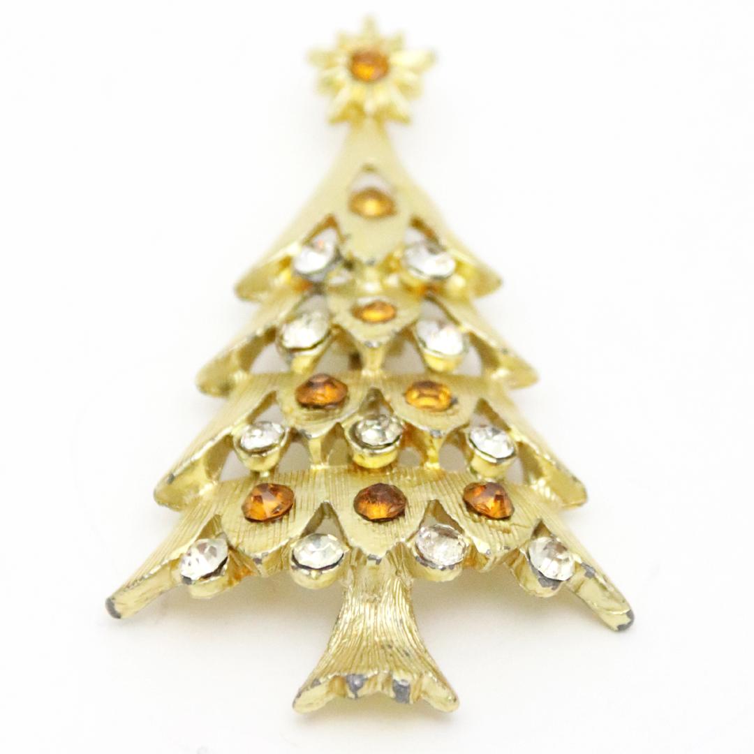 アメリカ クリスマスツリー ブローチの画像