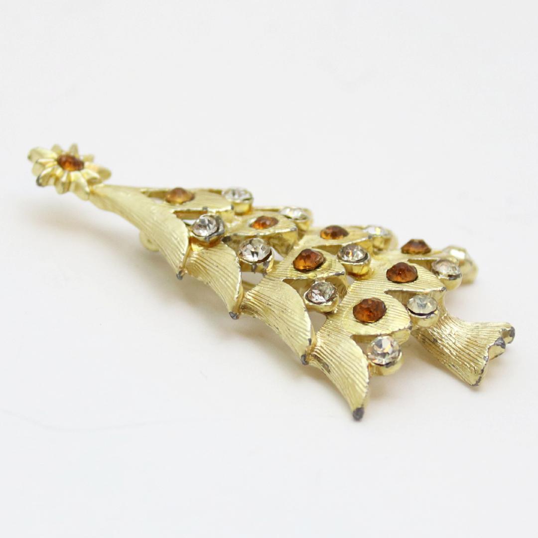 アメリカ クリスマスツリー ブローチの画像