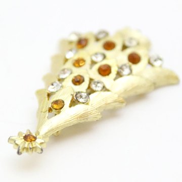 アメリカ クリスマスツリー ブローチの画像