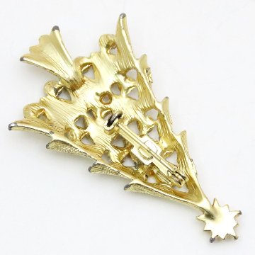 アメリカ クリスマスツリー ブローチの画像
