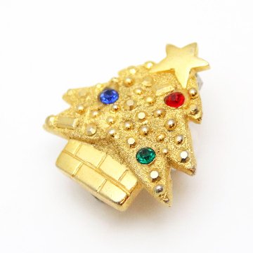 クリスマスツリー ブローチの画像