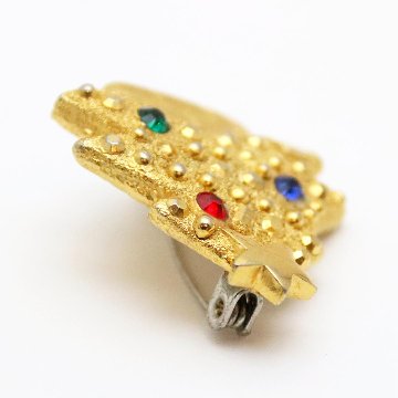 クリスマスツリー ブローチの画像