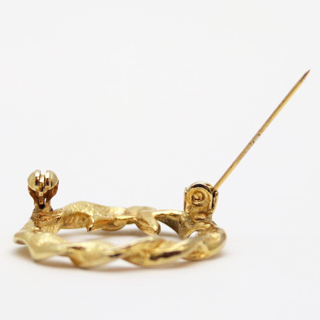 アメリカ クリスマスリース ブローチの画像