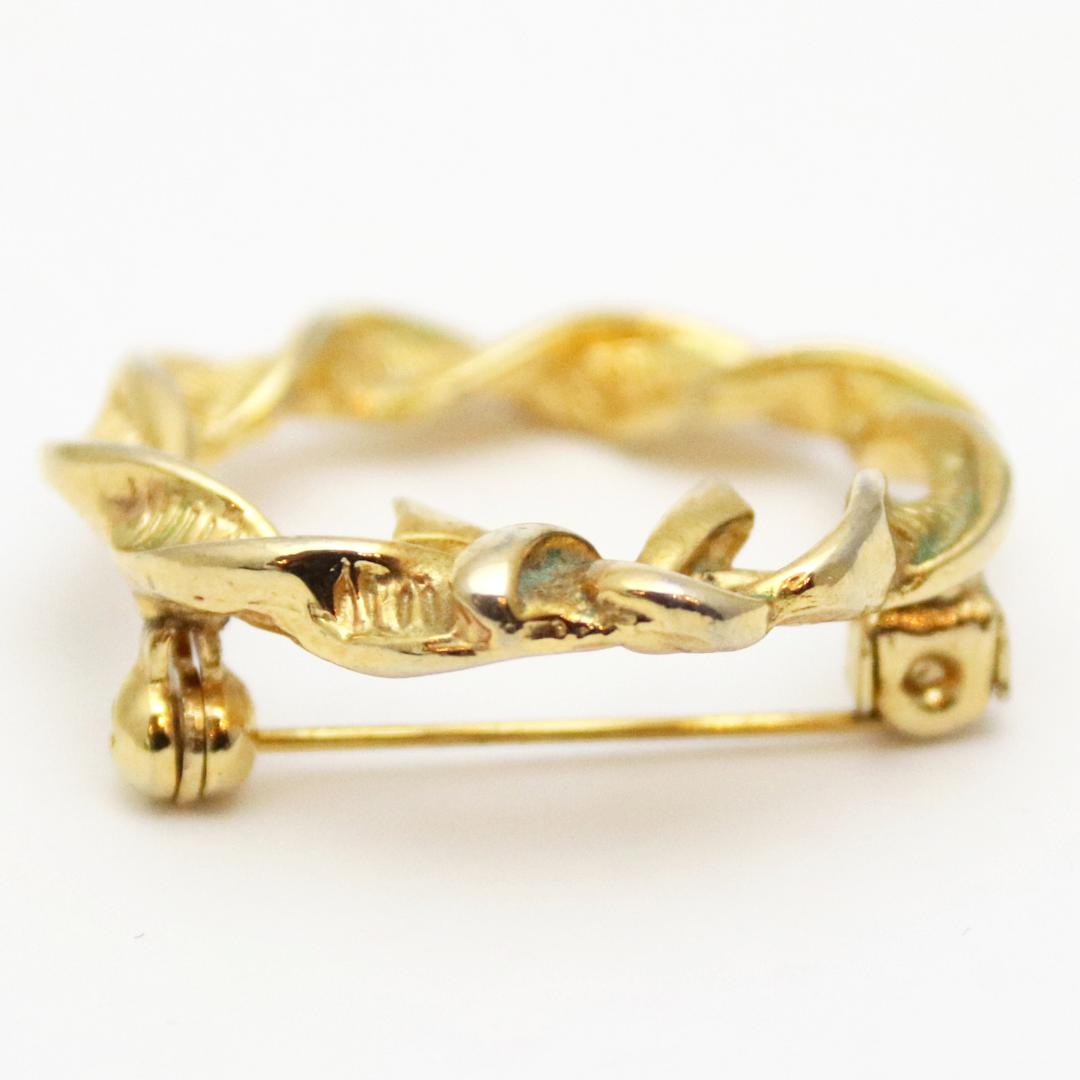 アメリカ クリスマスリース ブローチの画像