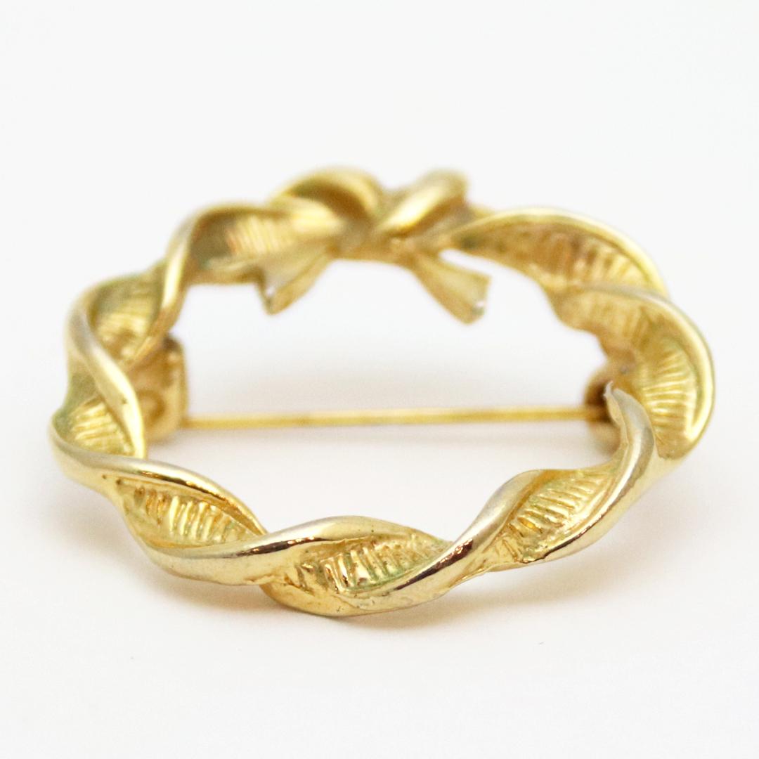 アメリカ クリスマスリース ブローチの画像