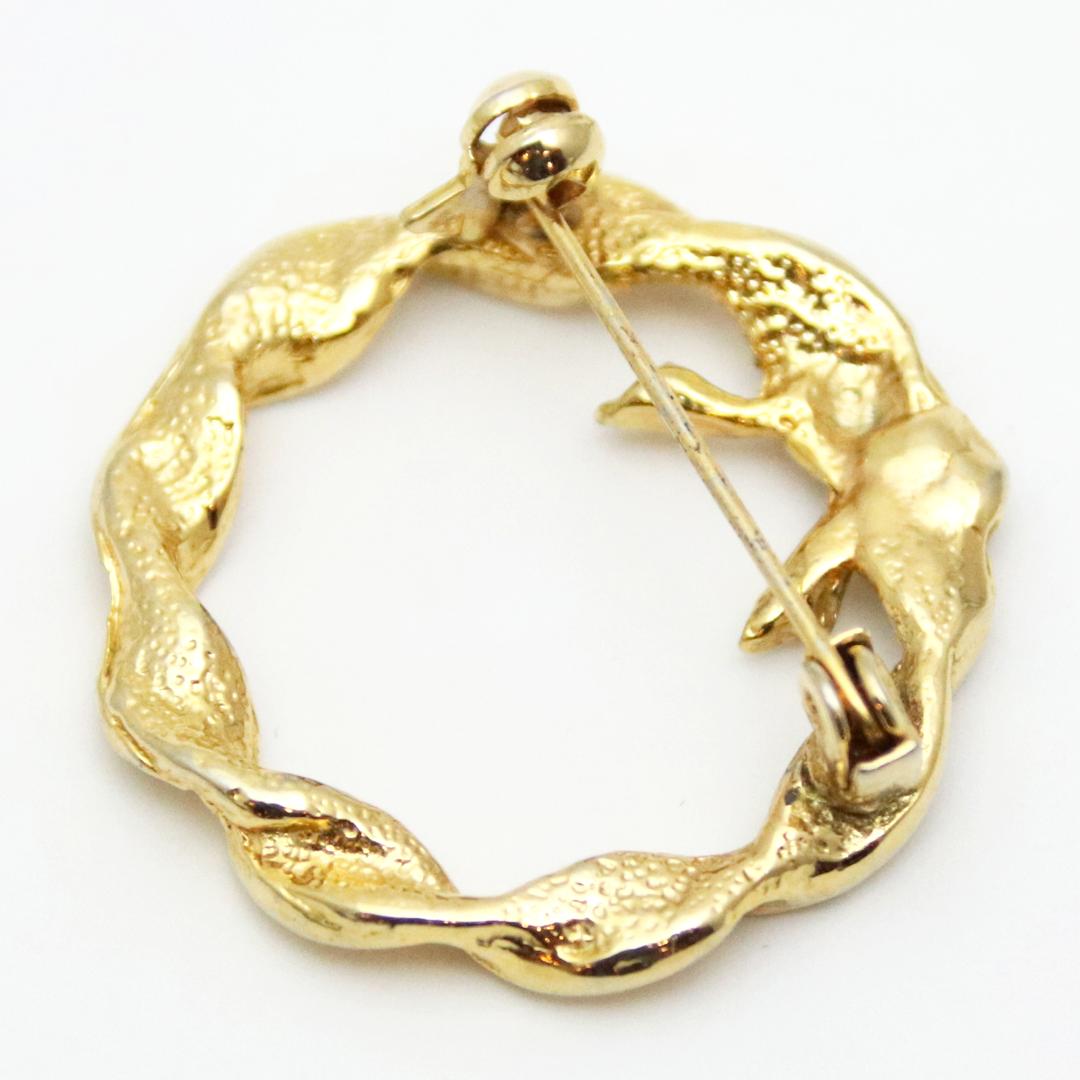 アメリカ クリスマスリース ブローチの画像