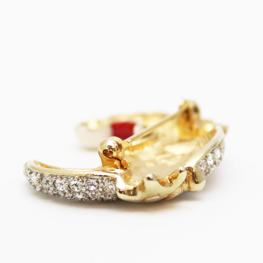 クリスマス ムーン＆スター ブローチの画像