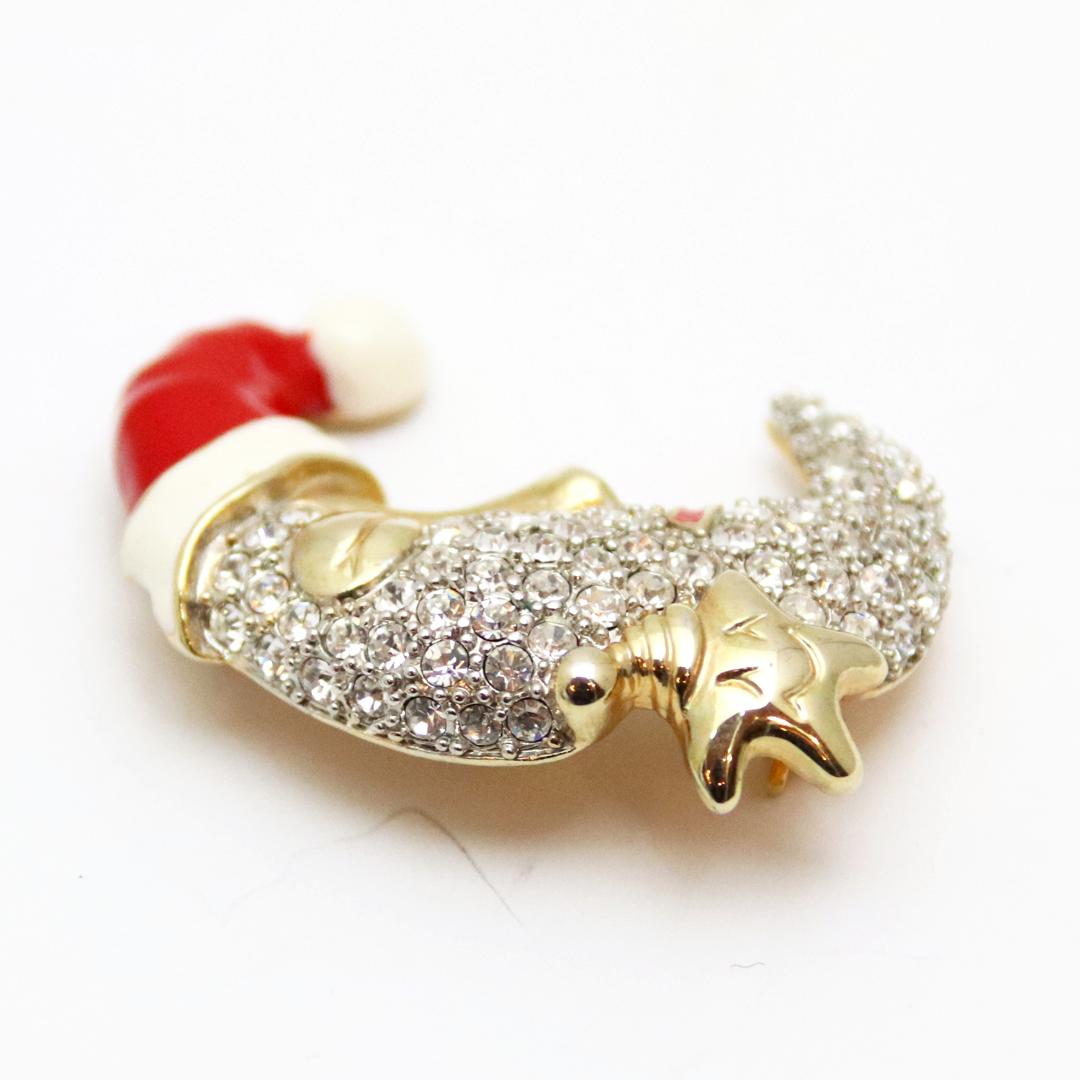 クリスマス ムーン＆スター ブローチの画像