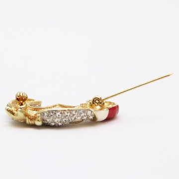 クリスマス ムーン＆スター ブローチの画像