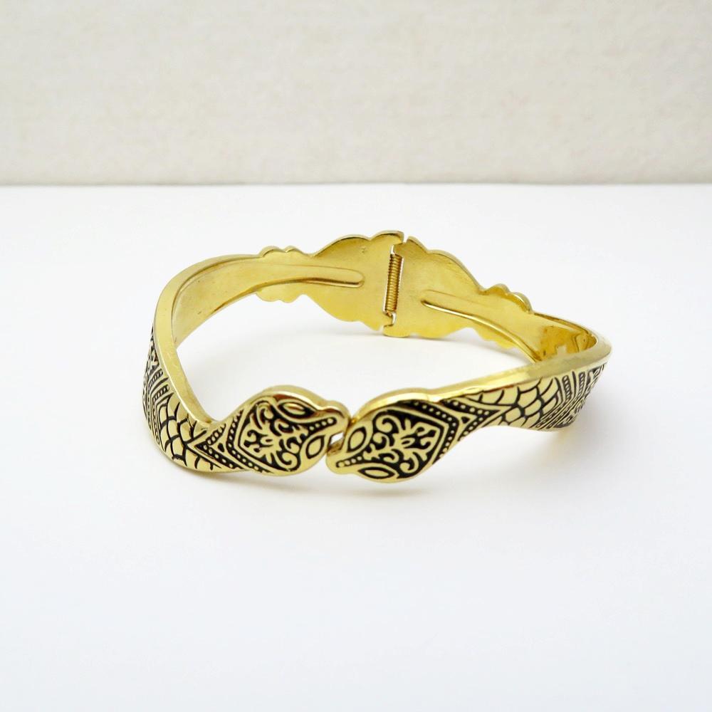 ヴィンテージ Kirk Stieff スネーク バングルの画像