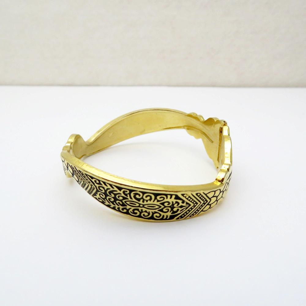 ヴィンテージ Kirk Stieff スネーク バングルの画像