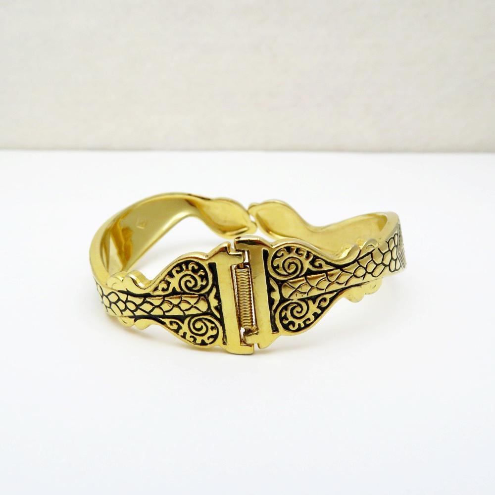 ヴィンテージ Kirk Stieff スネーク バングルの画像