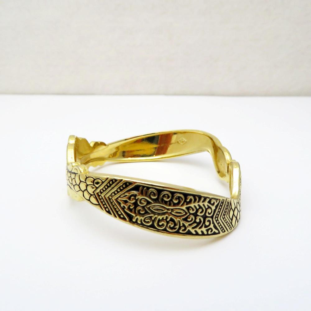 ヴィンテージ Kirk Stieff スネーク バングルの画像