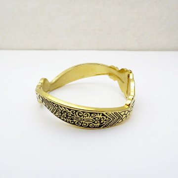 ヴィンテージ Kirk Stieff スネーク バングルの画像