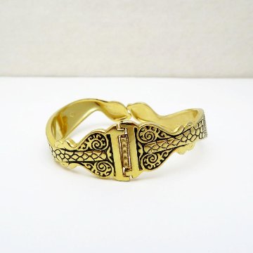 ヴィンテージ Kirk Stieff スネーク バングルの画像