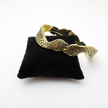 ヴィンテージ Kirk Stieff スネーク バングルの画像