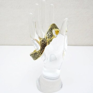 ヴィンテージ Kirk Stieff スネーク バングルの画像