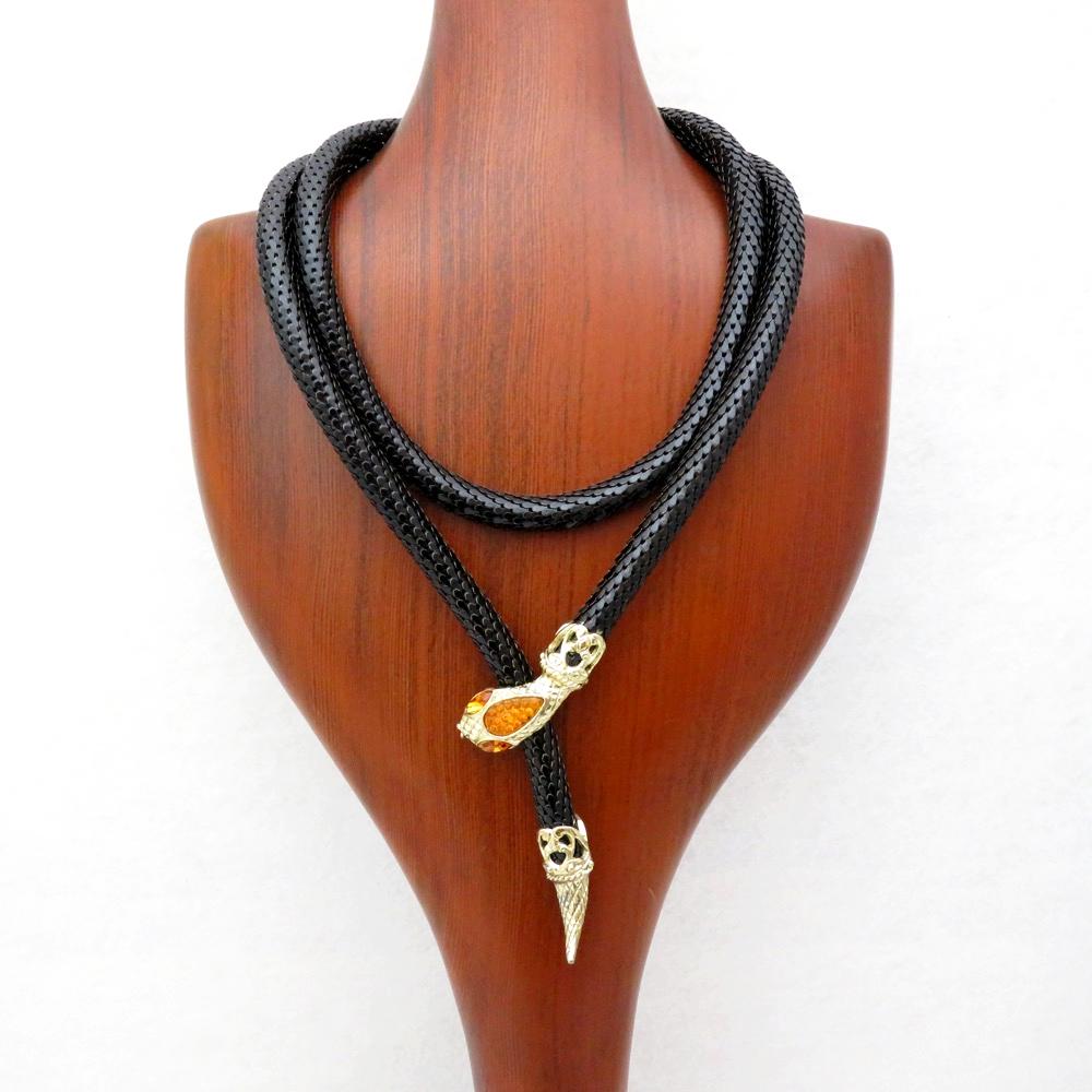 Whiting&Davis メタルメッシュ スネーク ベルト/ネックレスの画像