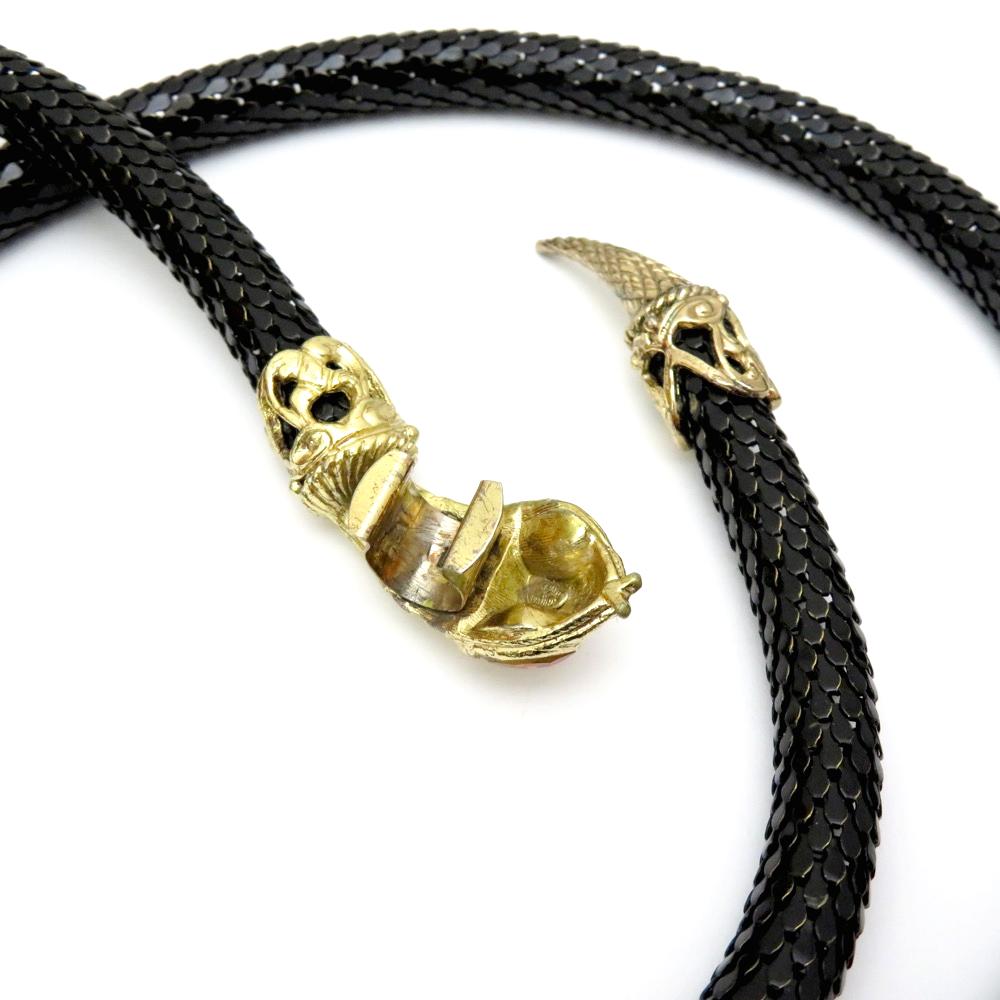 Whiting&Davis メタルメッシュ スネーク ベルト/ネックレスの画像