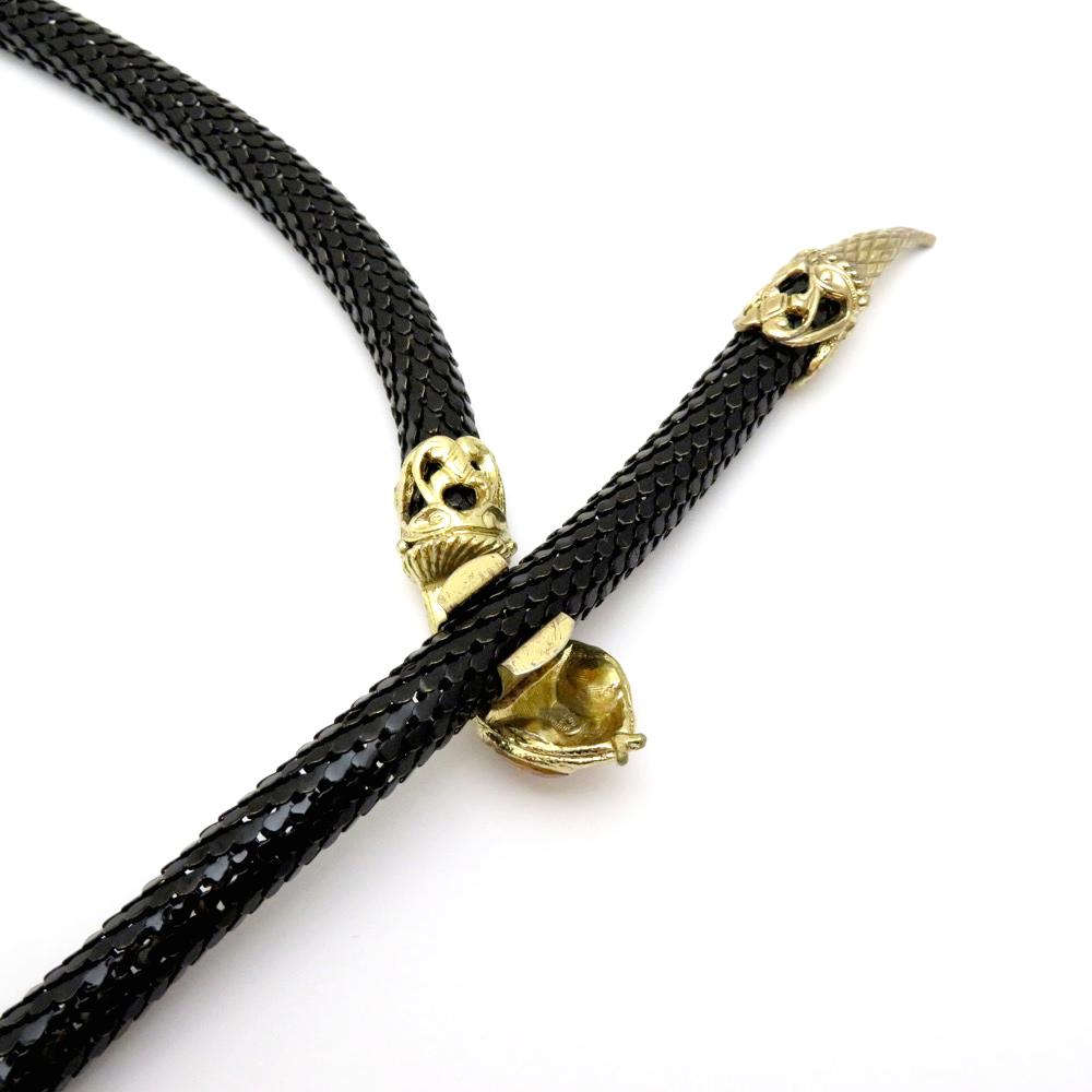 Whiting&Davis メタルメッシュ スネーク ベルト/ネックレスの画像