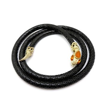 Whiting&Davis メタルメッシュ スネーク ベルト/ネックレスの画像