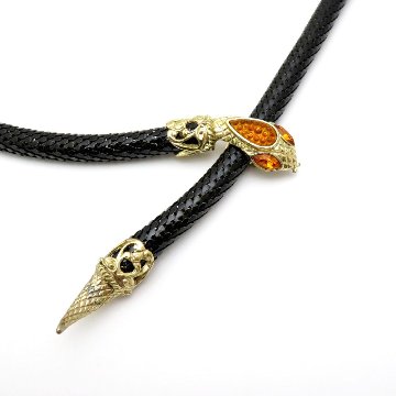 Whiting&Davis メタルメッシュ スネーク ベルト/ネックレスの画像