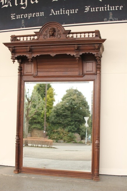 フランス アンティーク ウォールミラーの画像